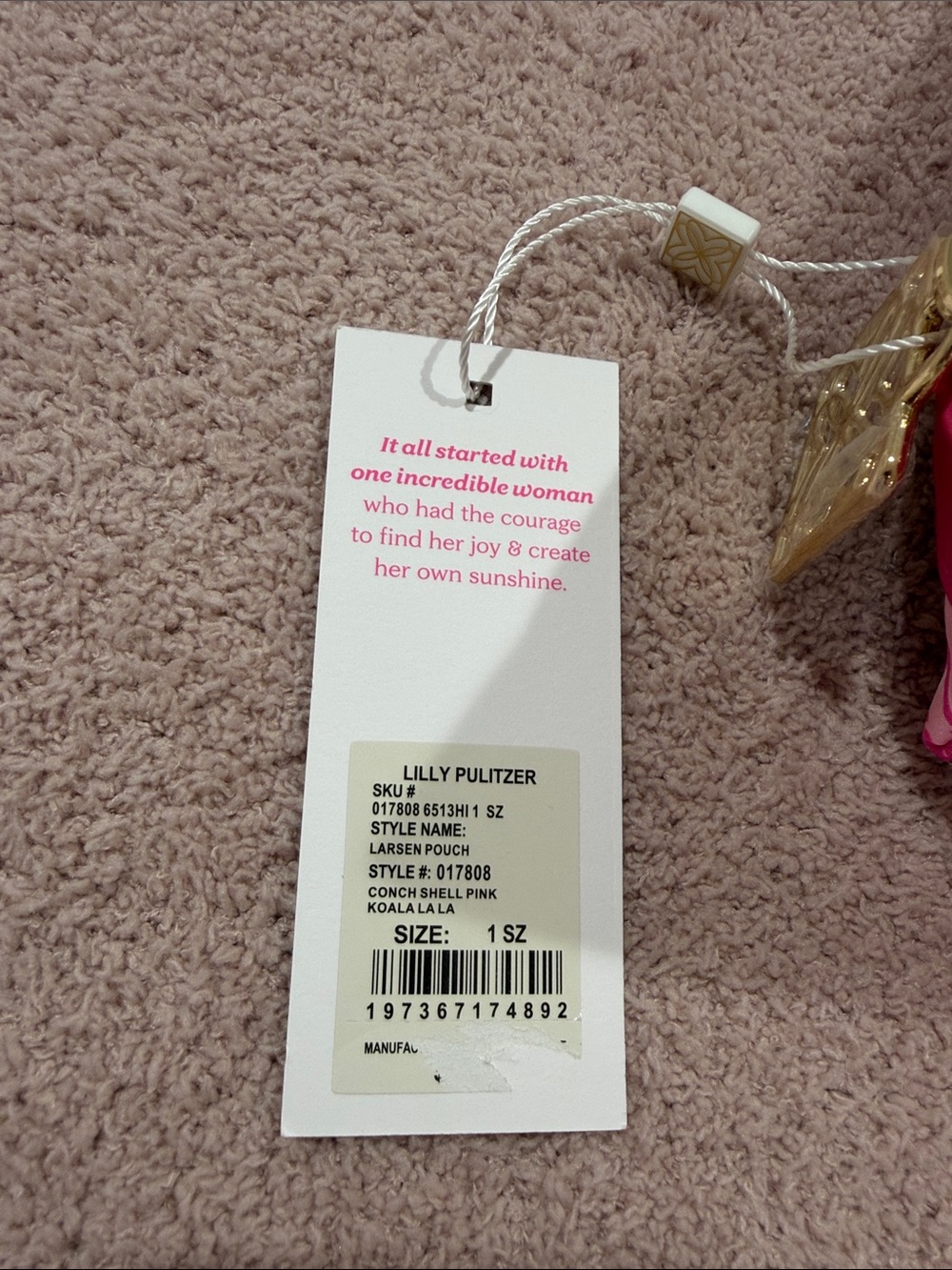 NWT! Lilly Pulitzer Bright Pink Floral Cosmetic Case - Picture 2 of 3